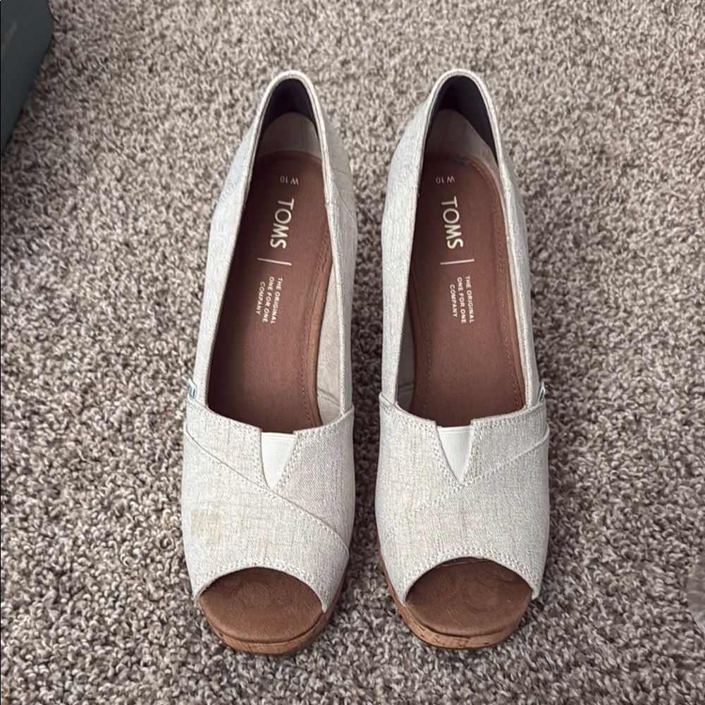 Toms Natural Crosshatch Jacquard